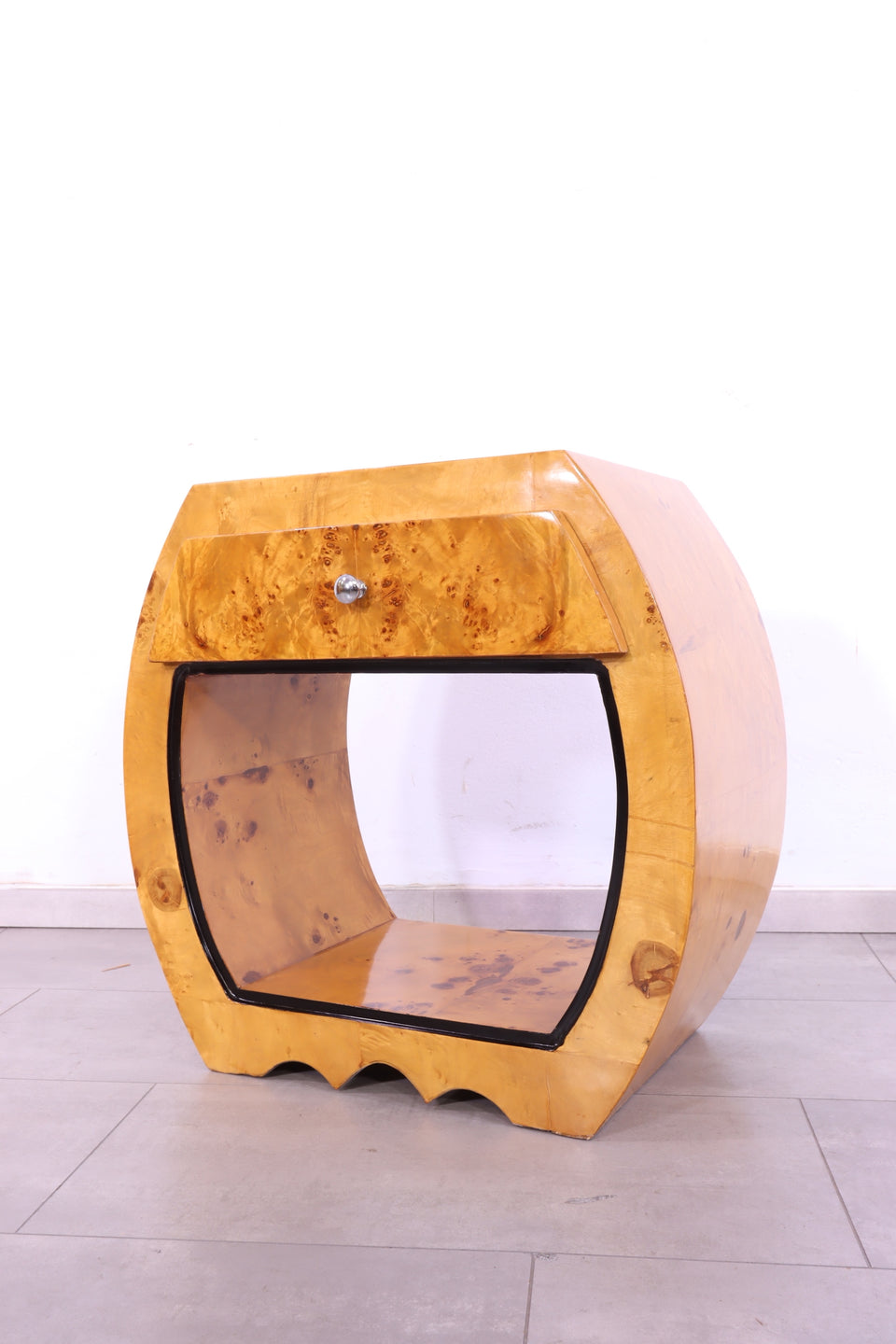 Edler Art Deco Stil Beistelltisch Birke Ablage Nachttisch Kommode 1 von 2