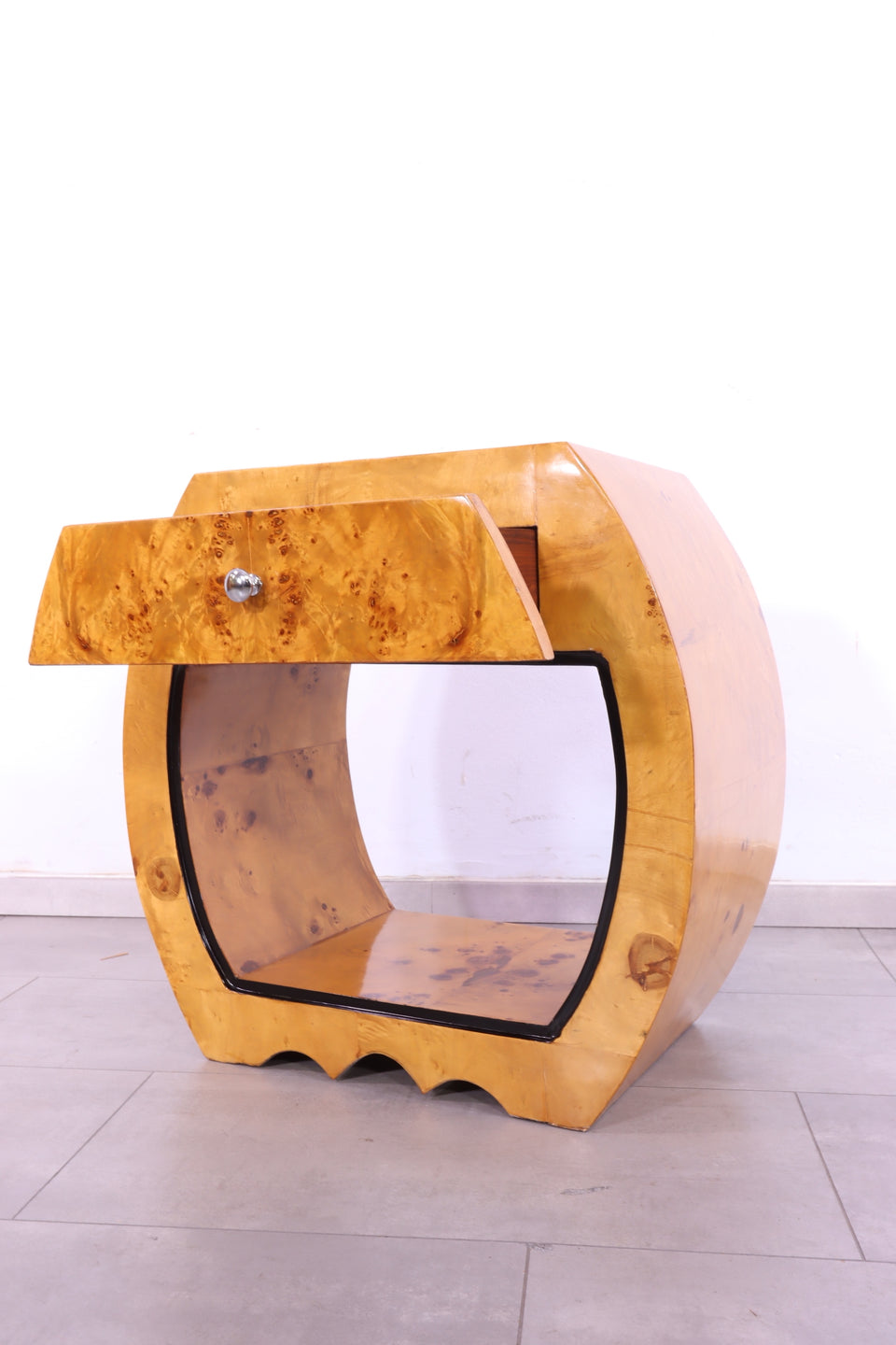 Edler Art Deco Stil Beistelltisch Birke Ablage Nachttisch Kommode 1 von 2
