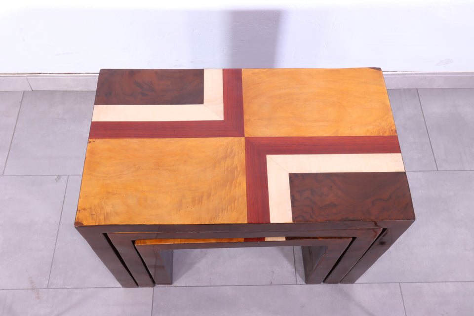 Edler Art Deco Stil Beistelltische 3er Satz Ablage Kult Ablage