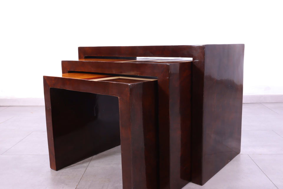 Edler Art Deco Stil Beistelltische 3er Satz Ablage Kult Ablage
