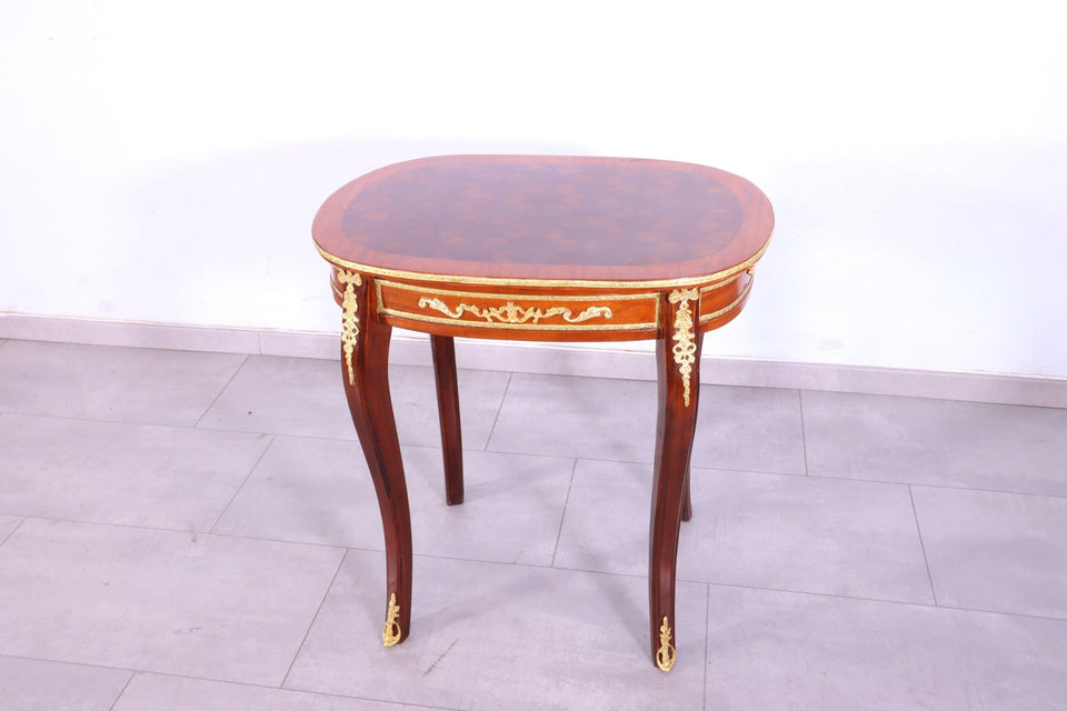 Ovaler Barock Stil Louis XV Beistelltisch Antik Stil Ablage