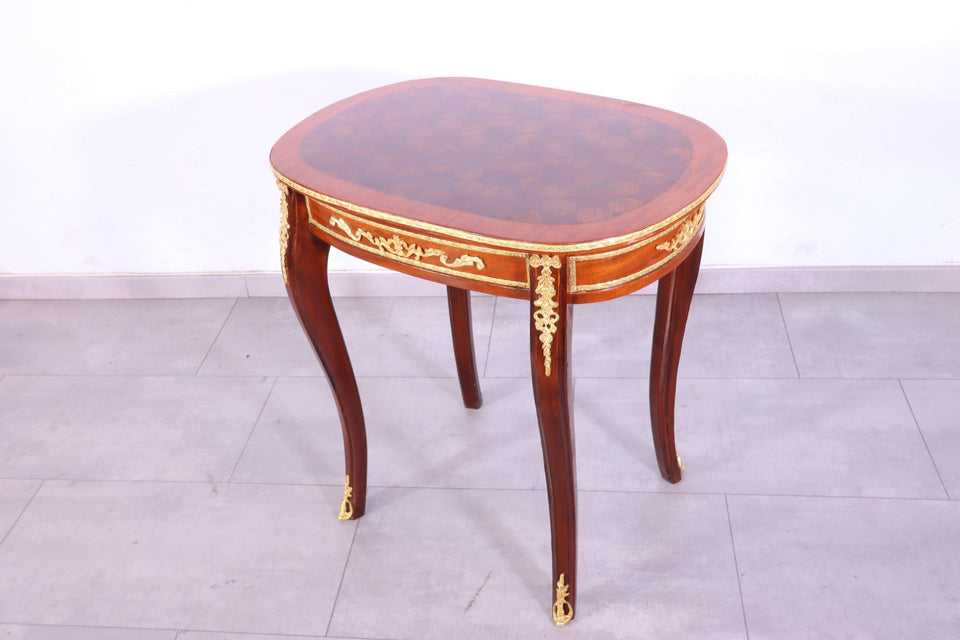 Ovaler Barock Stil Louis XV Beistelltisch Antik Stil Ablage