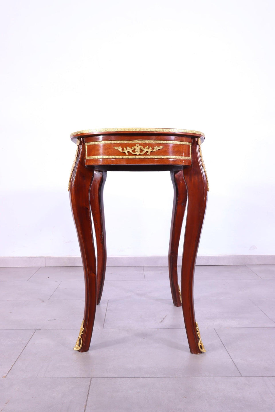 Ovaler Barock Stil Louis XV Beistelltisch Antik Stil Ablage