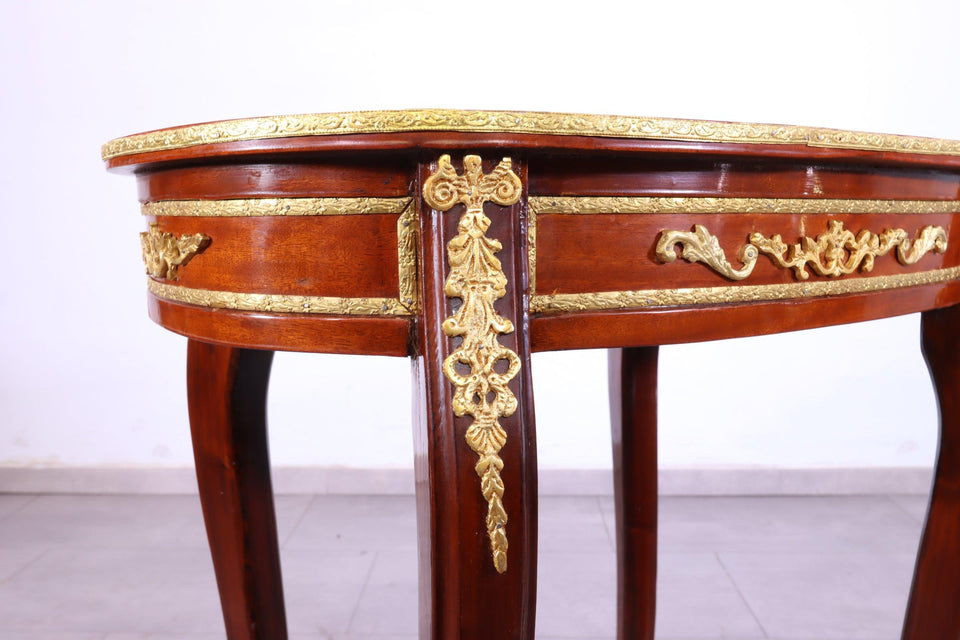 Ovaler Barock Stil Louis XV Beistelltisch Antik Stil Ablage
