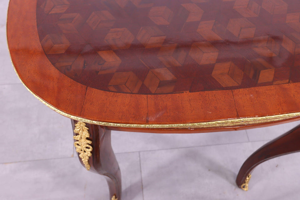 Ovaler Barock Stil Louis XV Beistelltisch Antik Stil Ablage