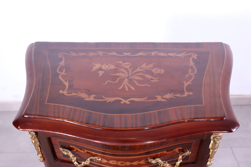 Edle Barock Stil Kommode Messing Antik Stil Beistelltisch Ablage