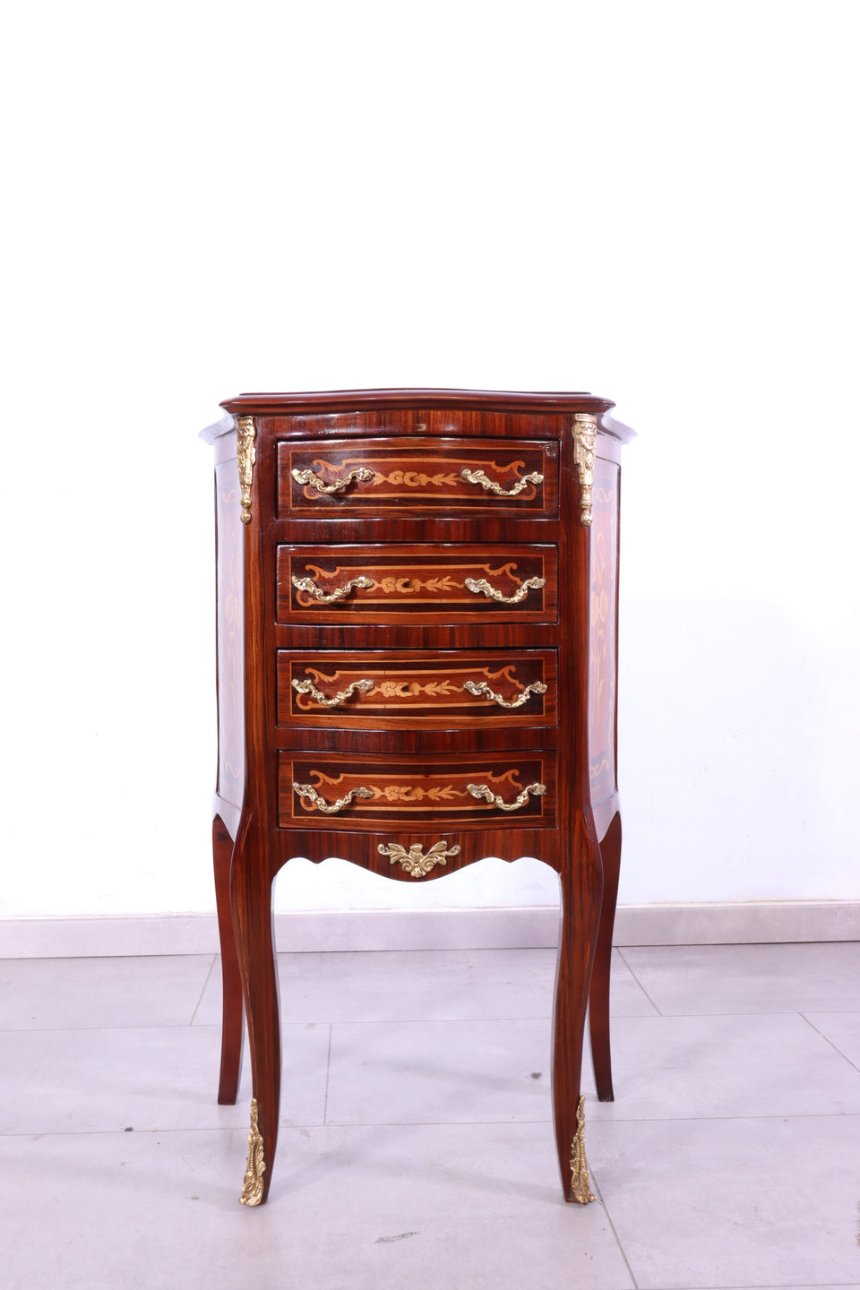 Edle Barock Stil Kommode Messing Antik Stil Beistelltisch Ablage