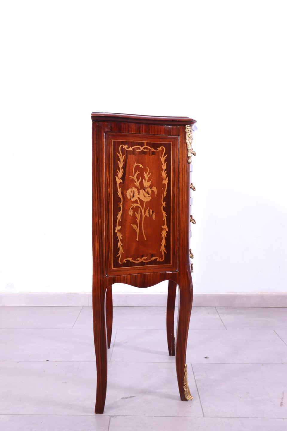 Edle Barock Stil Kommode Messing Antik Stil Beistelltisch Ablage