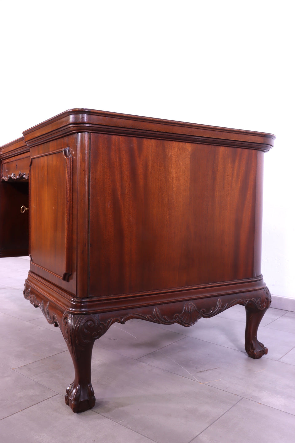 Wunderschöner Chippendale Schreibtisch echt Holz Vintage Bürotisch