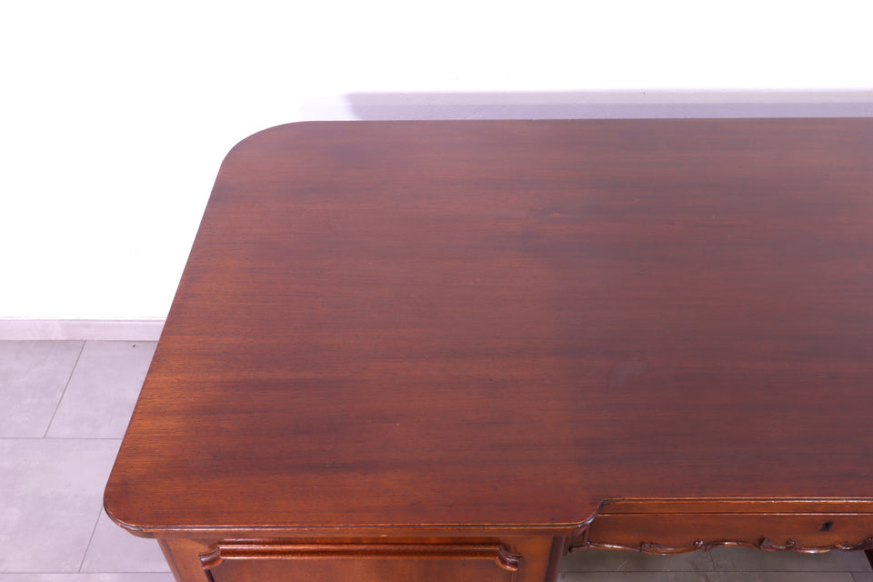 Wunderschöner Chippendale Schreibtisch echt Holz Vintage Bürotisch