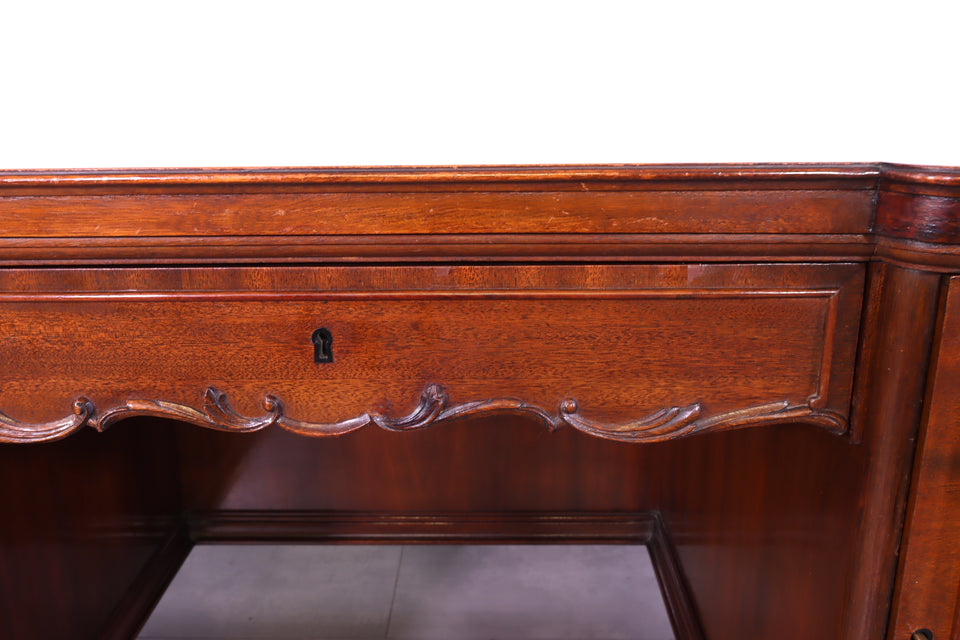Wunderschöner Chippendale Schreibtisch echt Holz Vintage Bürotisch
