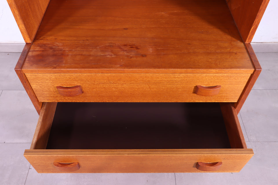 Teak Holz Domino MØbler Dänisches Regal Bücherregal Kommode