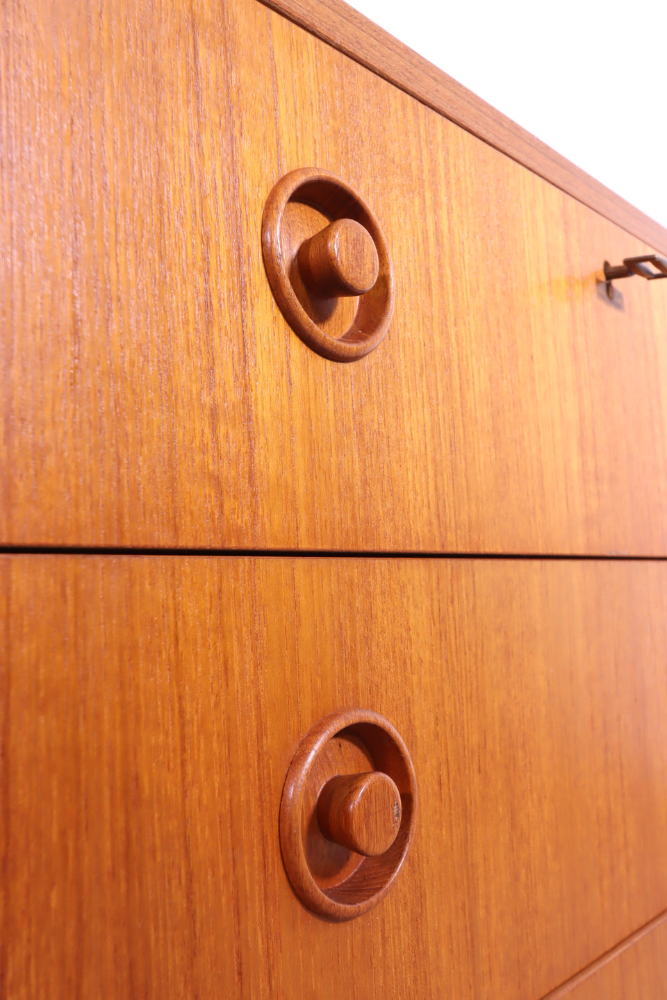 Schlichte Mid Century Retro Kommode 60s 70s Schrank Danish Design Teak Holz