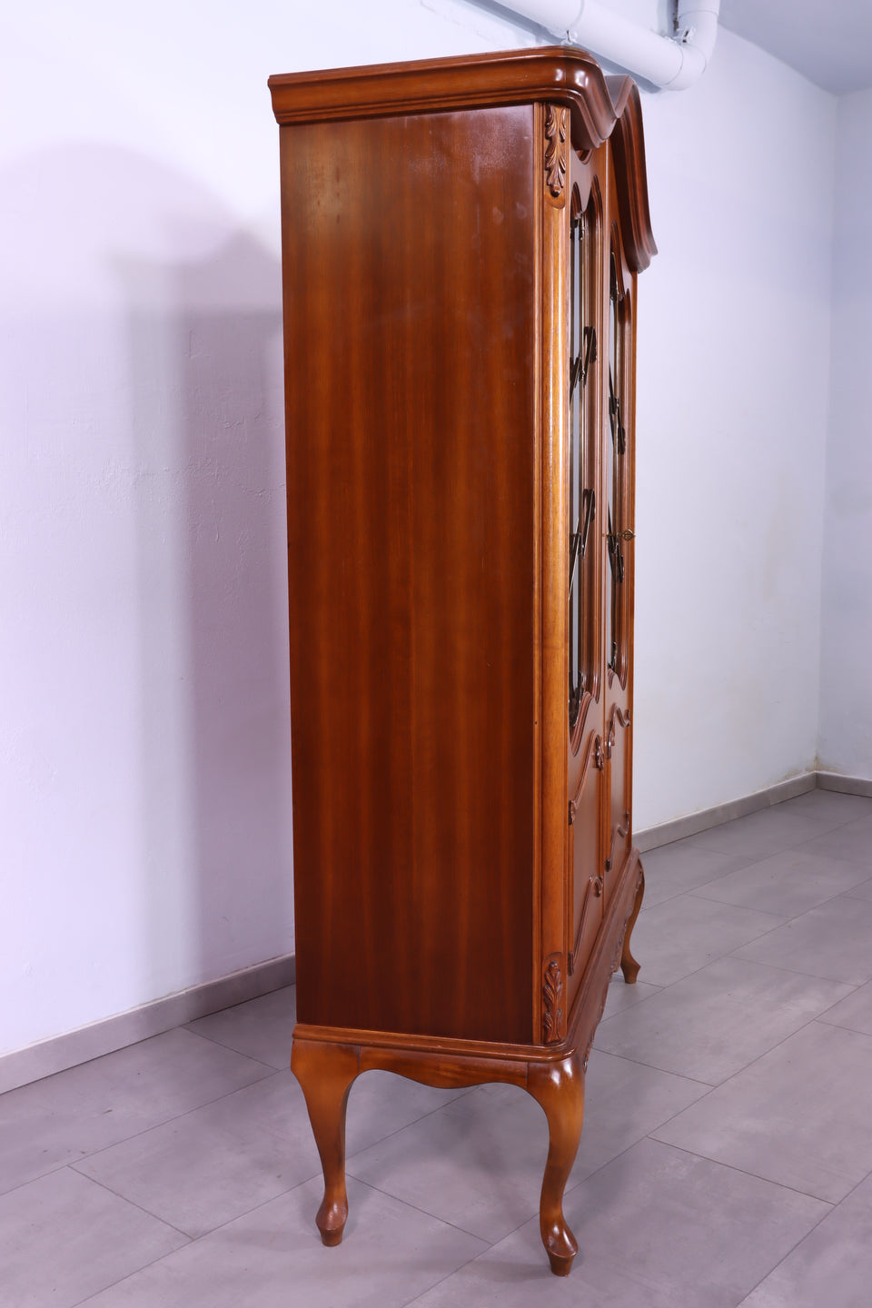 Wunderschöne Barock Vitrine Chippendale Stil Vitrine