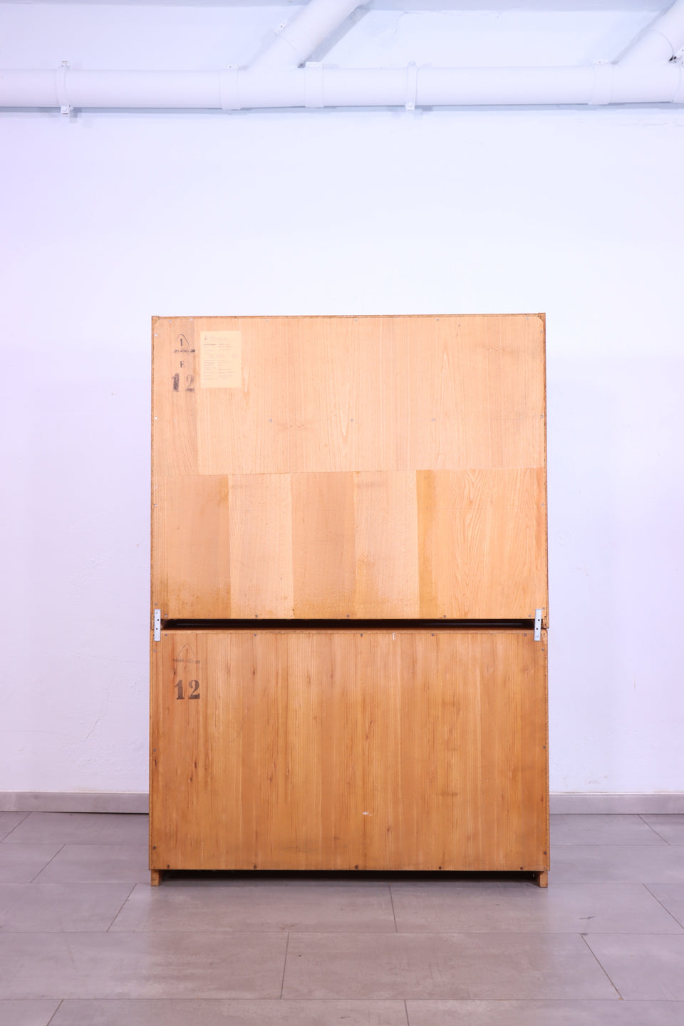 Schlichtes Original Hellerau Highboard Mid Century Retro Sekretär Schrank Holz Kommode