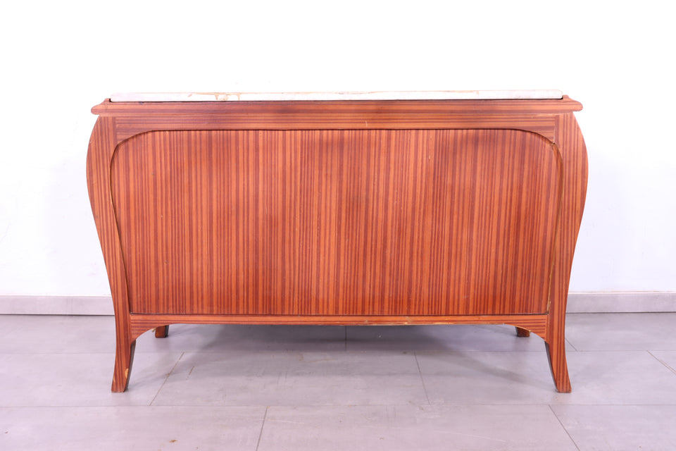 Edler Barock Stil Konsolen Tisch Marmor Antik Stil Intarsien Kommode
