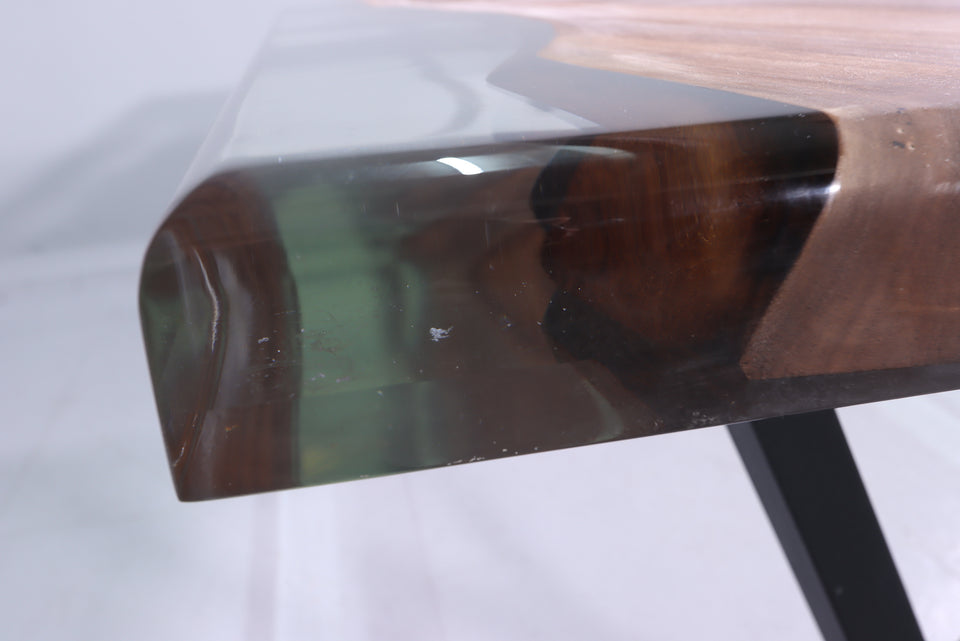 Einzigartiger Epoxidharz Tisch 180-90cm Nussbaum Esszimmer Tisch