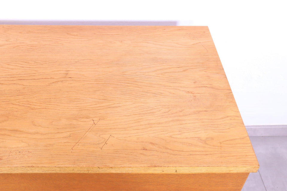 Original Hellerau Kommode Joachim Nebelung 430 Bauhaus Klappschrank Hairpin Legs 1 von 3