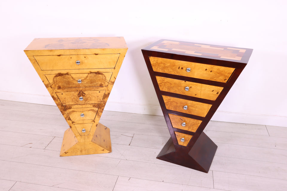 Traumhaftes Art Deco Highboard Birke Antik Stil Kommode 2 von 2